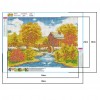 Autumn scenery-Full Round Diamond - 40x30cm