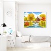 Autumn scenery-Full Round Diamond - 40x30cm