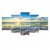 5pcs/set Beach-Full Round Diamond Painting - 95x45cm
