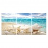 3pcs Beach Shell - Full Round Diamond - 80x40cm