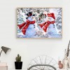 Cute Snowman - Full Round Diamond - 40x30cm