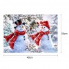 Cute Snowman - Full Round Diamond - 40x30cm