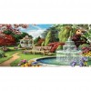 DIY Full Round Diamond Painting Garden Resin Picture Rhinestone Handworks