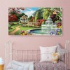DIY Full Round Diamond Painting Garden Resin Picture Rhinestone Handworks