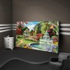 DIY Full Round Diamond Painting Garden Resin Picture Rhinestone Handworks