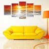 5pcs/set Beach-Full Round Diamond Painting - 95x45cm
