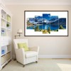 5pcs/set Blue Sea Sky - Full Round Diamond Painting - 95x45cm