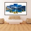 5pcs/set Blue Sea Sky - Full Round Diamond Painting - 95x45cm
