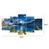 5pcs/set Blue Sea Sky - Full Round Diamond Painting - 95x45cm