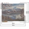 Cherry Blossoms Landscape - Full Square Diamond - 50x40cm