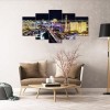 5pcs/set City - Full Round Diamond Painting - 95x45cm