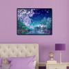 Cherry Blossom Night Scene - Full Square Diamond - 50x40cm