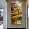 Woods Landscape  - Full Round Diamond - 45x85cm