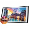 Evening in Venice - Full Round Diamond - 80x30cm