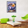 Dolphins - Partial Round Diamond - 30x40cm