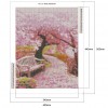 Cherry Blossom Chair - Full Square Diamond - 40x50cm