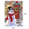 Christmas Snowman - Full Round Diamond - 40x30cm