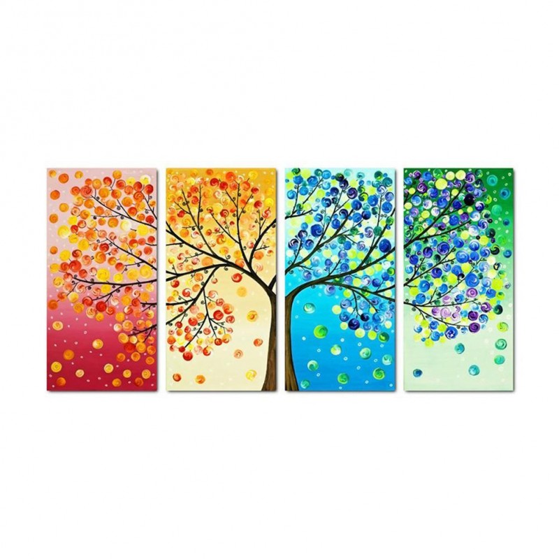 Colorful Tree 4-pict...