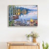 Cross Ctitch Mountain Cabin  - Full Square Diamond - 50x40cm