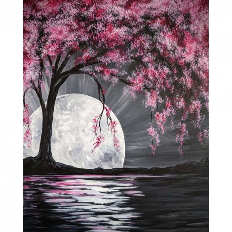 Cherry Blossoms - Full Round Diamond - 30x40cm
