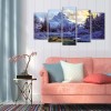 5pcs Snow Mountain - Full Round Diamond - 95x45cm