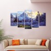 5pcs Snow Mountain - Full Round Diamond - 95x45cm