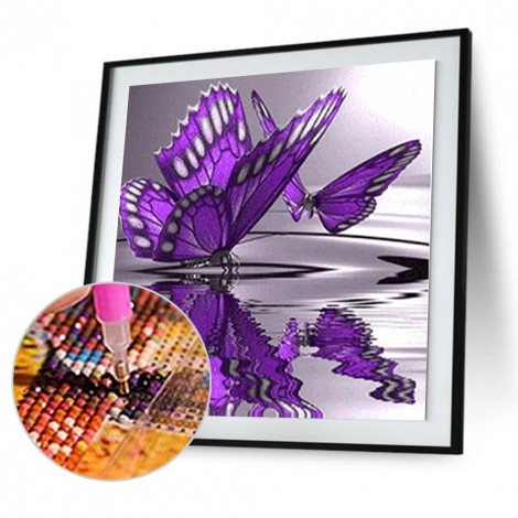 Butterfly - Partial Diamond Painting - 30x30cm