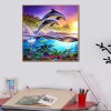 Dolphin - Full Drill Round Diamond Painting - 30x30cm