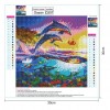 Dolphin - Full Drill Round Diamond Painting - 30x30cm