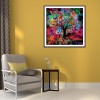 Colorful Tree - Full Round Diamond - 30x30cm
