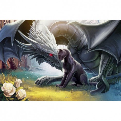 War Dragon  - Full Diamond Painting - 40x30cm