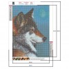 Wolf - Full Round Diamond - 30x40cm