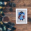 Cute Owl with Frame - Special Shaped Diamond -