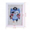 Cute Owl with Frame - Special Shaped Diamond -