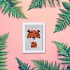 Cute Tiger with Frame - Special Shaped Diamond -