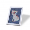 Cute Kitten with Frame - Special Shaped Diamond -