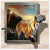 Tiger Animal - Full Round Diamond - 35x35cm