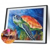 Undersea Turtle - Full Round Diamond - 40x30cm