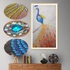 5D DIY Special Shaped Diamond Painting Peacock Cross Stitch Kit (Peacock 1)