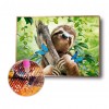 Sloth - Full Round Diamond - 40x30cm