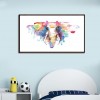 5pcs/set Elephant - Full Round Diamond Painting - 95x45cm