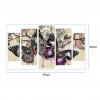 5pcs/set Colorful Butterfly - Full Round Diamond Painting - 95x45cm