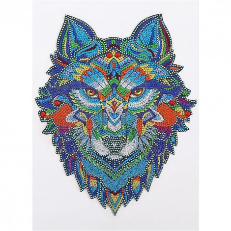 Wolf - Special Shaped Diamond - 30x40cm