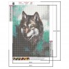 Wolf - Full Round Diamond - 30x40cm