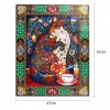 5D DIY Special Shaped Diamond Painting Colorful Cat Cross Stitch Embroidery