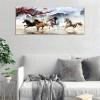 100x50cm Nine Running Horses - Full Round Diamond - 100x50cm