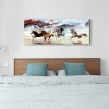 100x50cm Nine Running Horses - Full Round Diamond - 100x50cm