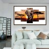 5pcs/set Elephant - Full Round Diamond Painting - 95x45cm