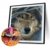 Wolf - Full Round Diamond - 30x30cm