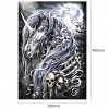 Dark Horse Skull - Full Round Diamond - 30x40cm
